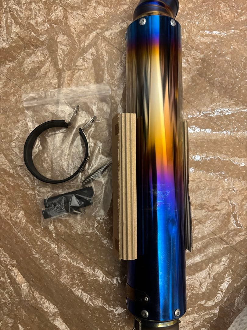 し*う様 Maverick マフラー ブルー 取り付けキット付き