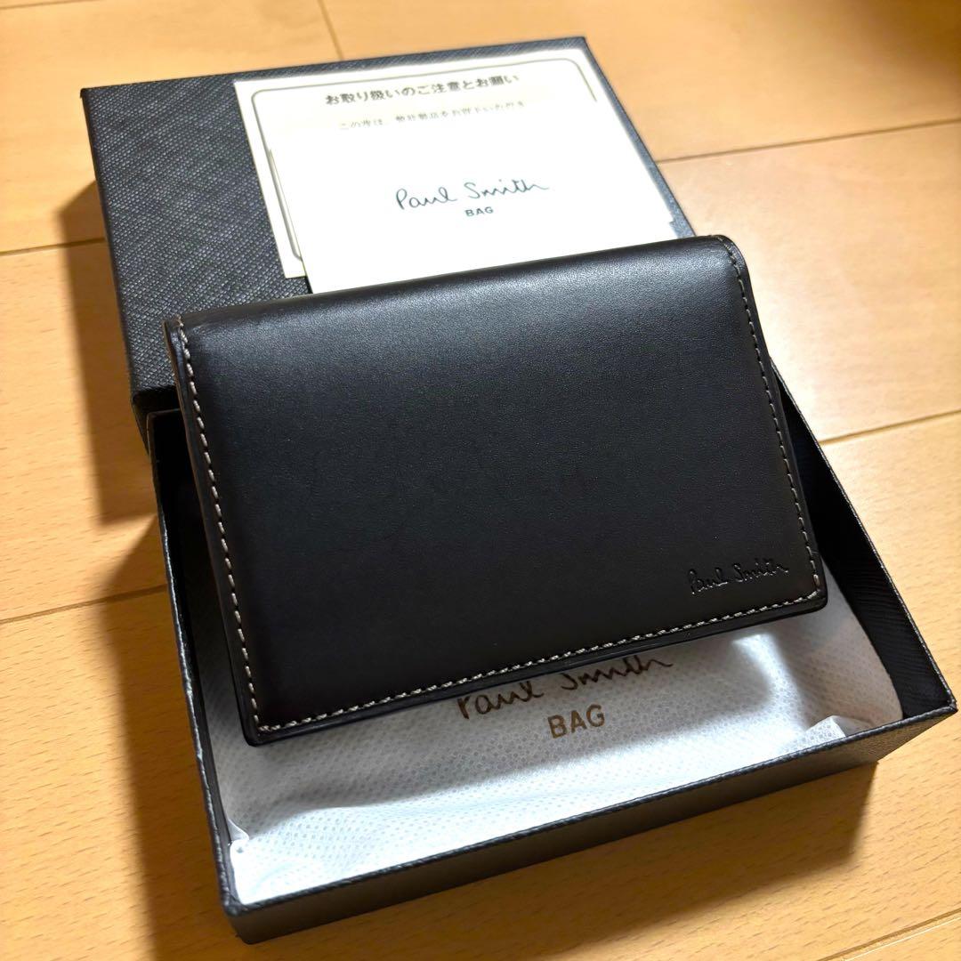 Paul Smith 名刺入れ　オールドレザー2 新品未使用品　ブラック　完売品