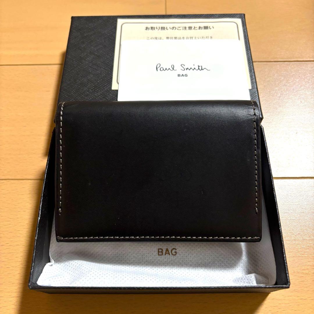 Paul Smith 名刺入れ　オールドレザー2 新品未使用品　ブラック　完売品