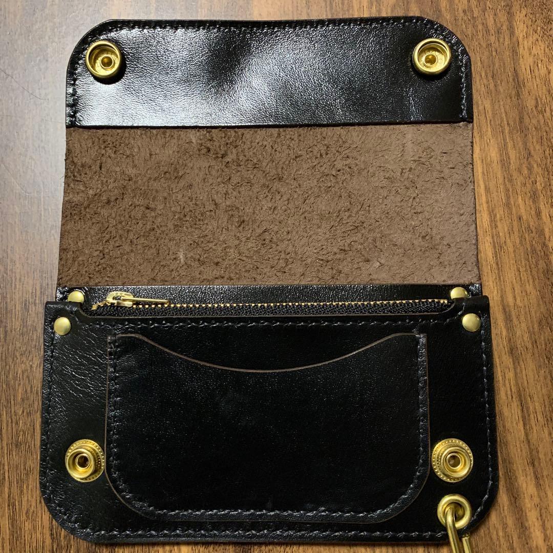 トラッカーウォレット　ミドル　ホースレザー　二層