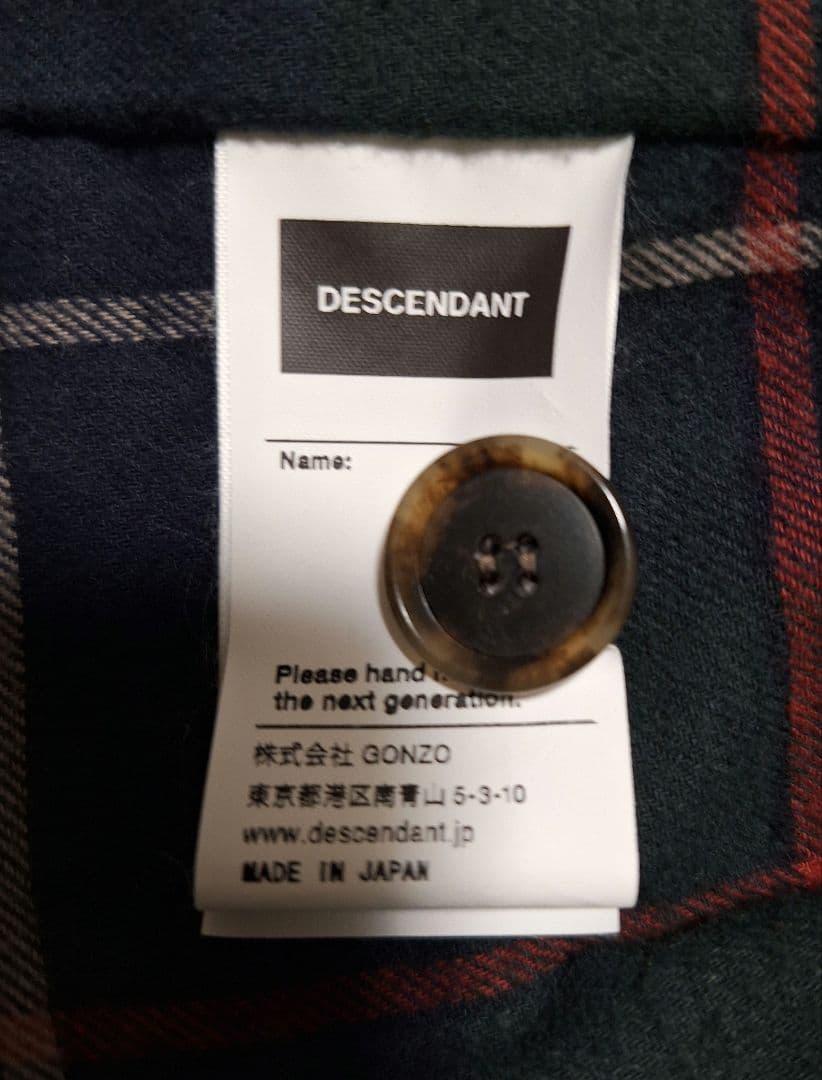 DESCENDANT カバーオール