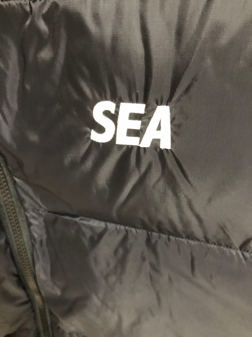 WIND AND SEA ブラック ダウンベスト L