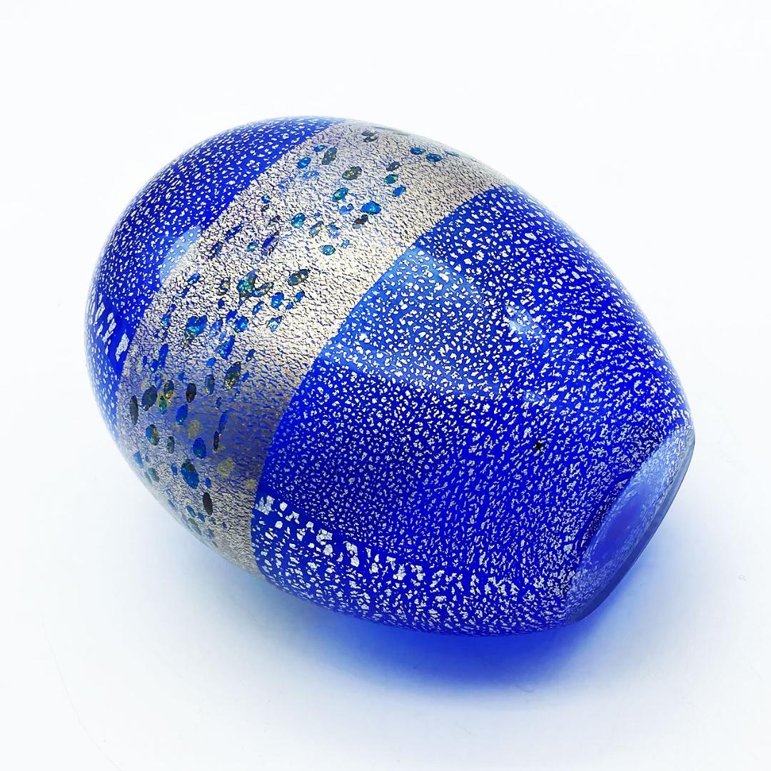 現代の名工 黒木国昭 金彩・銀彩象嵌 光琳 花瓶 スカイブルー 一輪挿し 芸術品