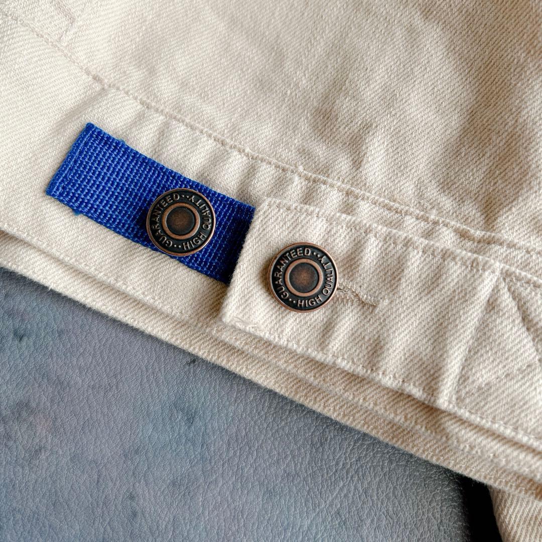 IN THE MARKET ⿻ コットン ワイド デニムジャケット Gジャン 白