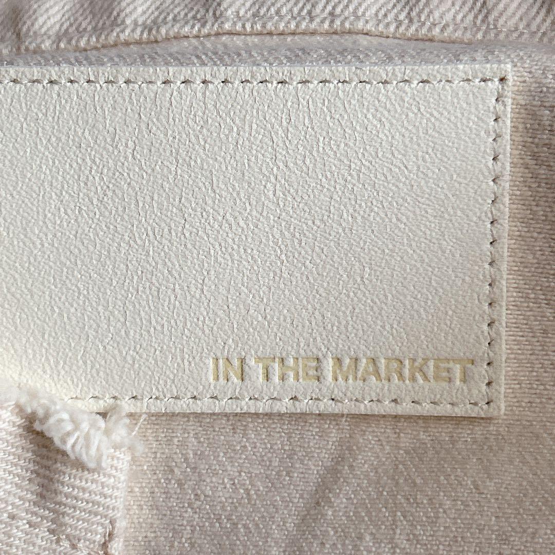 IN THE MARKET ⿻ コットン ワイド デニムジャケット Gジャン 白
