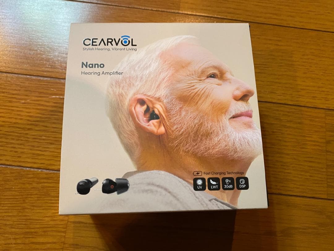 【ほぼ新品】Cearvol Nano 集音器 ワイヤレスイヤホン 簡易補聴器