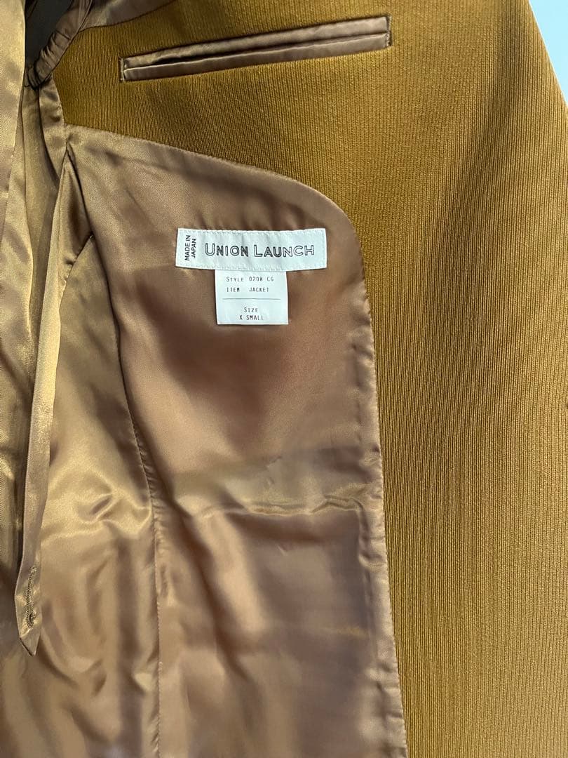 ブラウン テーラードジャケット ダブルボタン