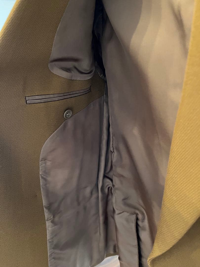 ブラウン テーラードジャケット ダブルボタン