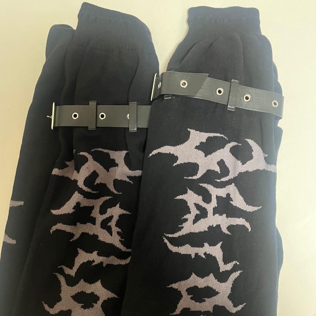 dimmoire BIGロゴニーハイウォーマー　黒