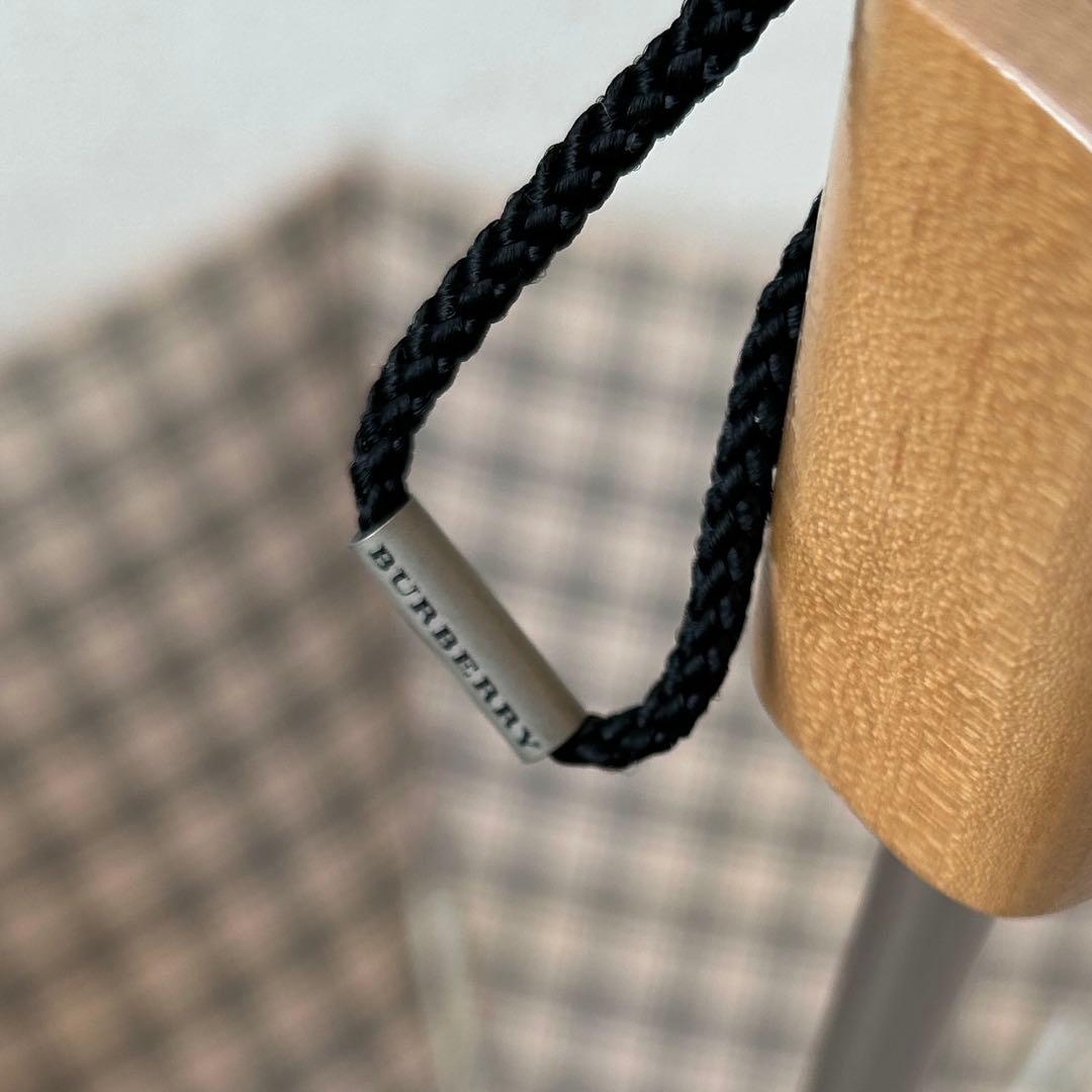 【未使用タグ付】BURBERRY ノバチェック　折りたたみ傘　レースの縁取り