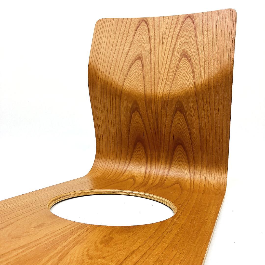 Tendo 天童木工 座椅子 2脚セット 藤森健次 曲げ木 ケヤキ板目 曲木⑳