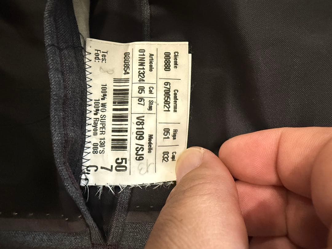 LOUIS VUITTONグレー スーツ パンツ セット サイズ50