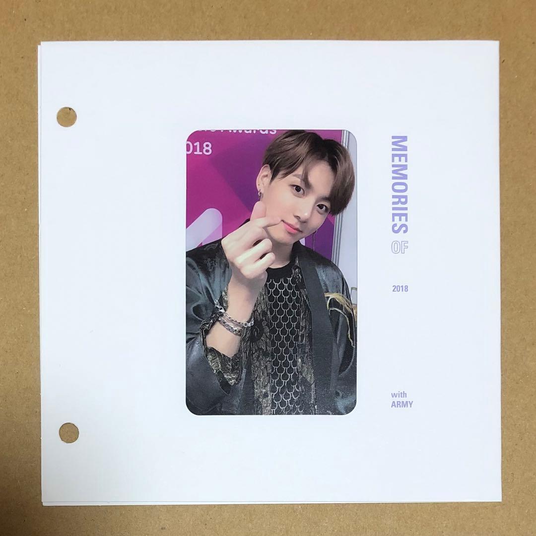 BTS Memories 2018 Blu-ray 付属　トレカ ジョングク