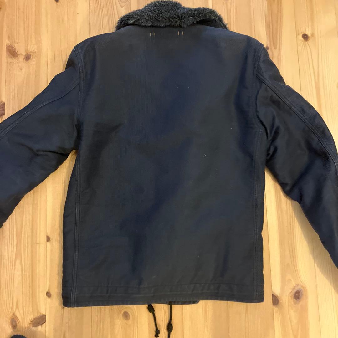 BLUE/BLUE ネイビー ミリタリージャケット