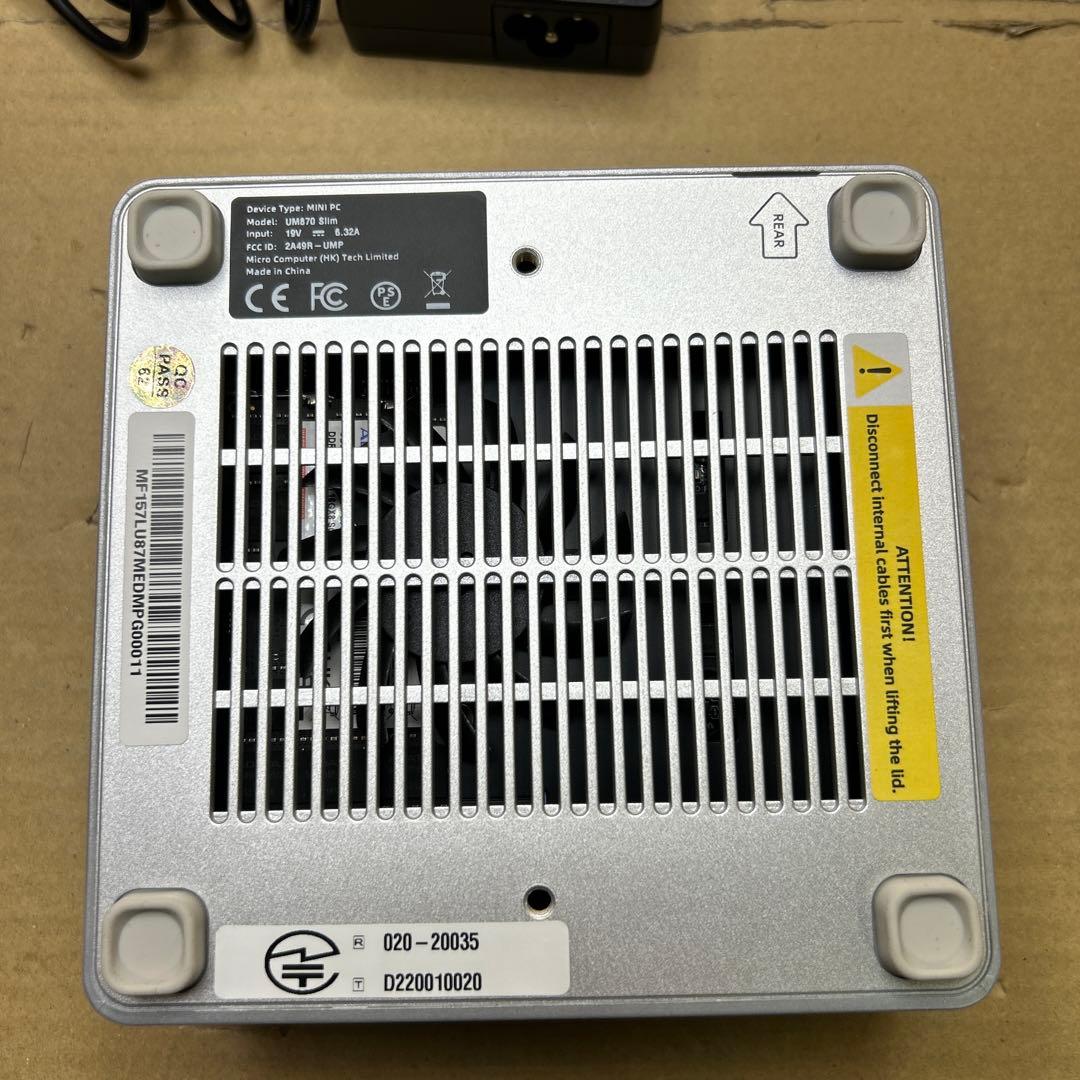 ジャンクMINISFORUM UM870 Slim ミニpc 32GB 1TB