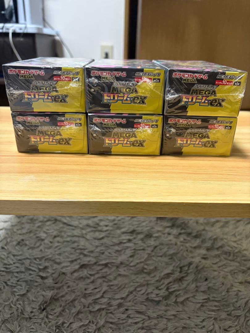 ポケモンカードゲーム MEGAドリームEX 6ボックス　シュリンク付き