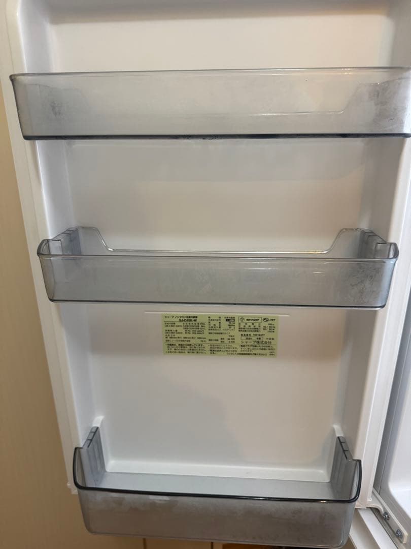 シャープ SJ-D18K-W 冷蔵庫 179L 美品　値下げ中！送料無料