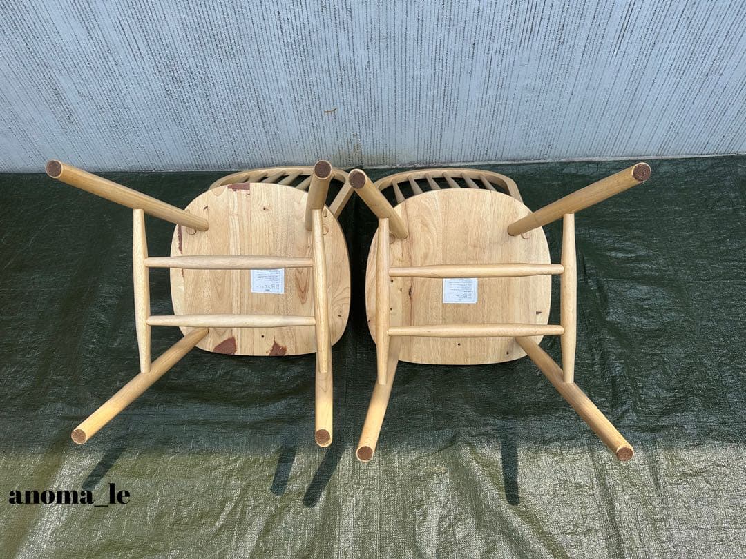 【ダイニングチェア】木製　スティックバック　ウィンザーチェア　ナフコ　インテリア