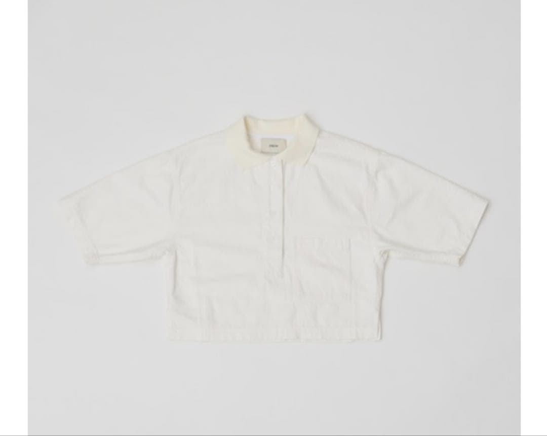 トップス papier Polo tee/white