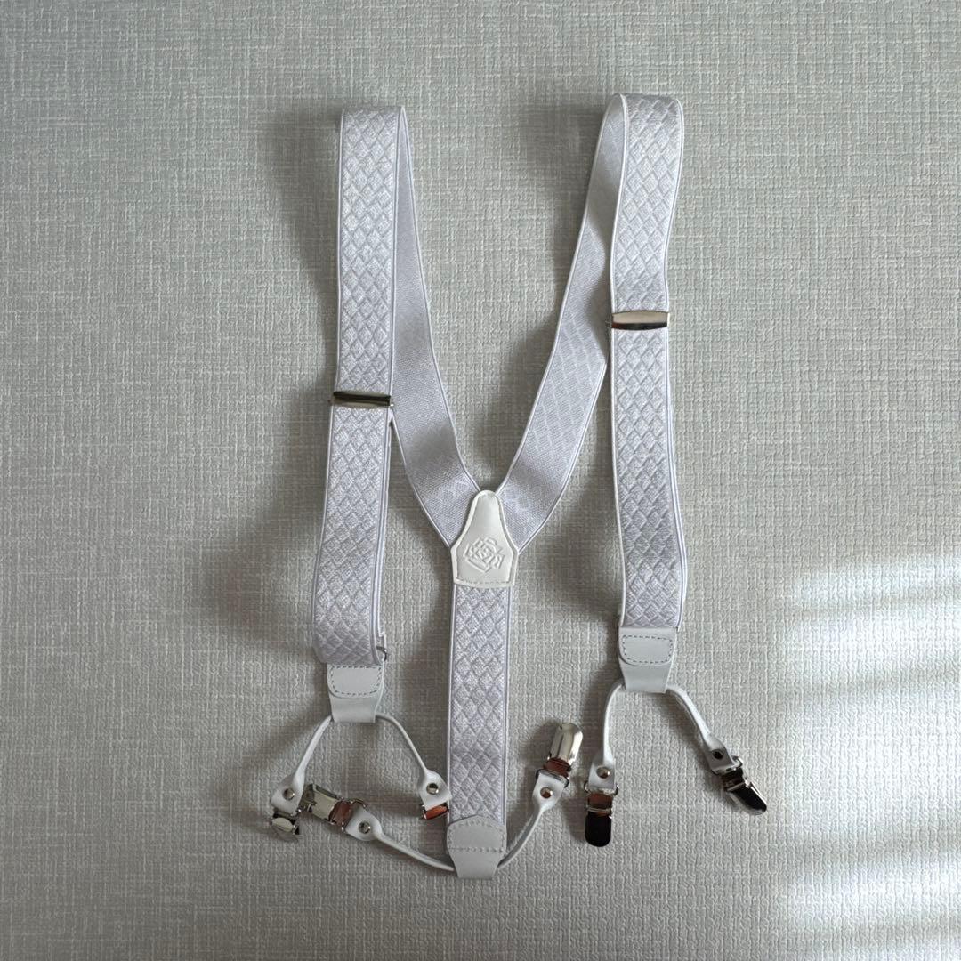 【美品】桂由美 結婚式 カツラユミ カフス　タイピン ベルト　サスペンダー