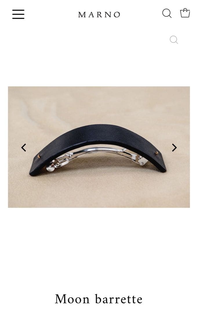 Marno Moon barrette マーノムーンバレッタ　丸林広奈