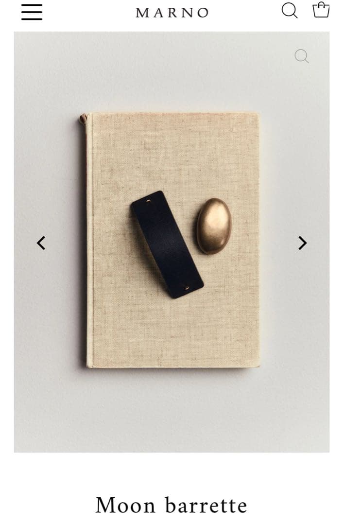 Marno Moon barrette マーノムーンバレッタ　丸林広奈