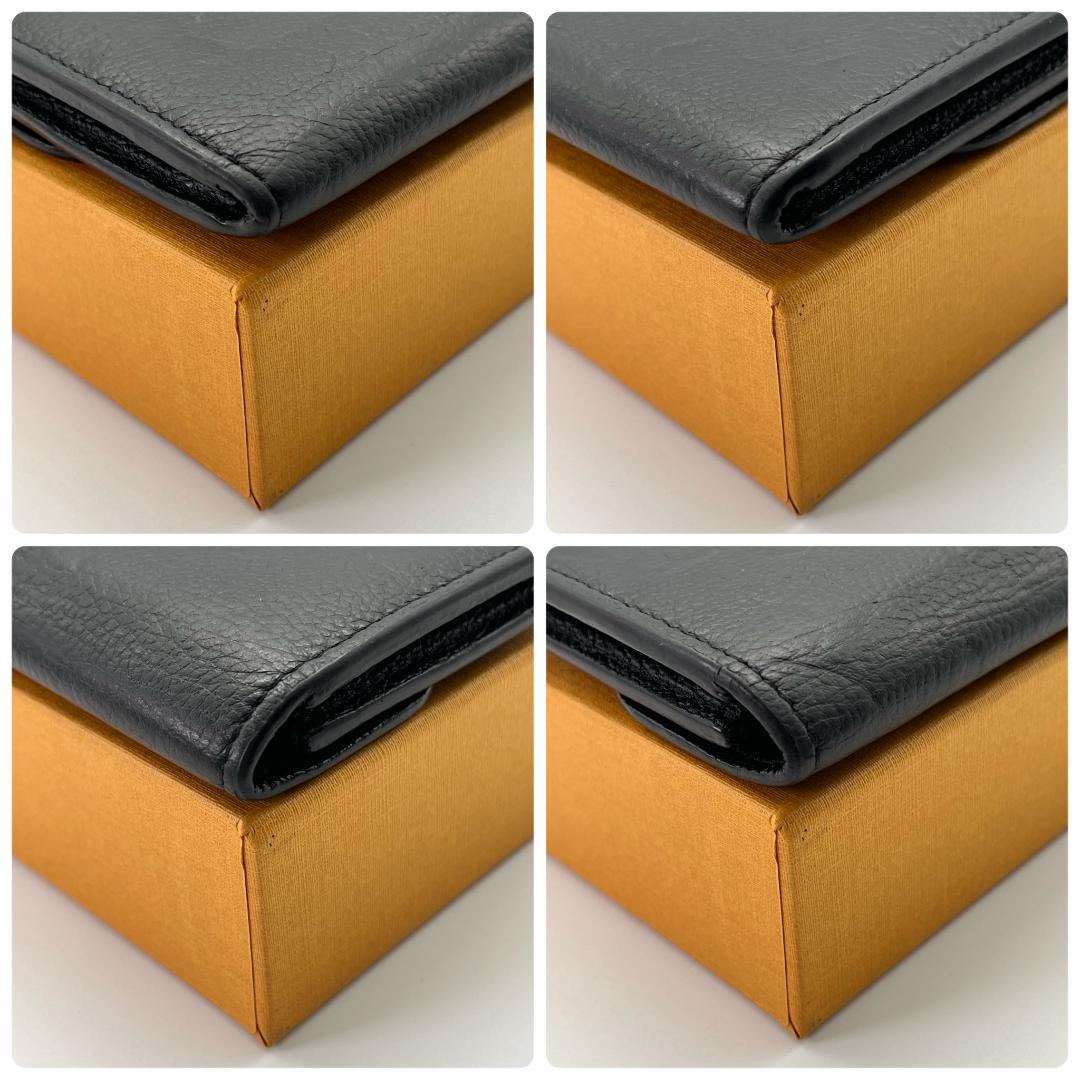 ルイヴィトン　ポルトモネロザリ　アンプラント　ノワール　折り財布　M81455