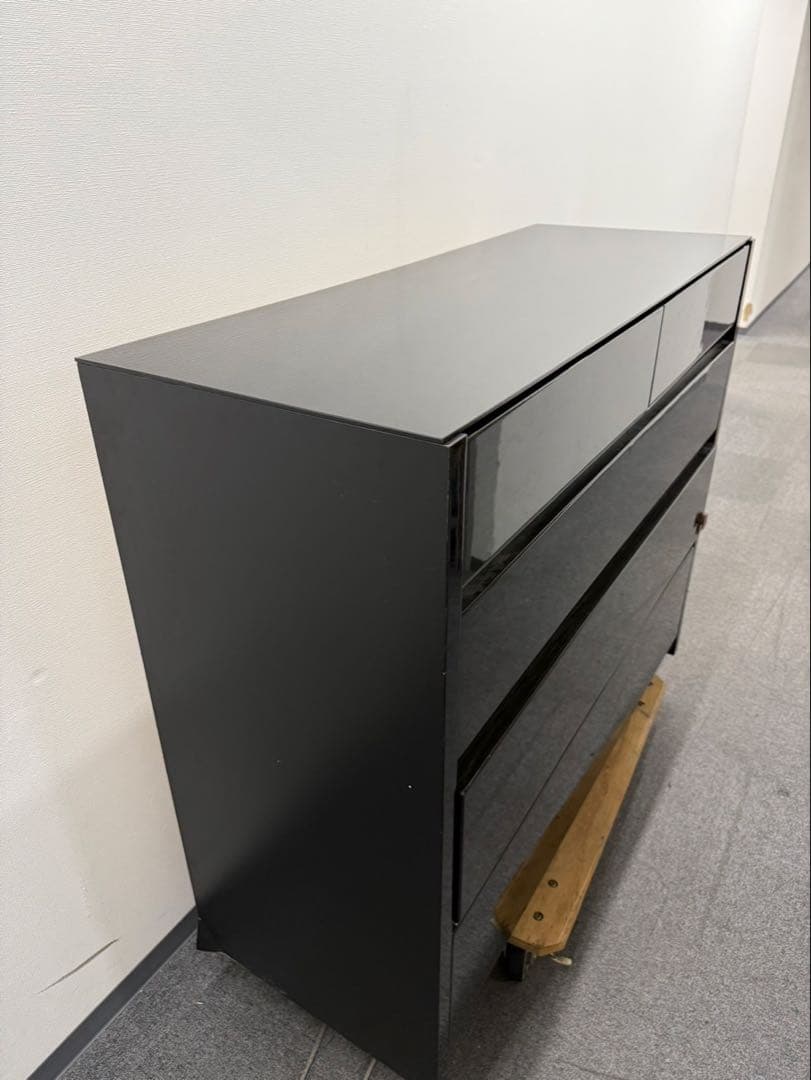 木製タンス　引き出し　洋服収納　小物入れ付き