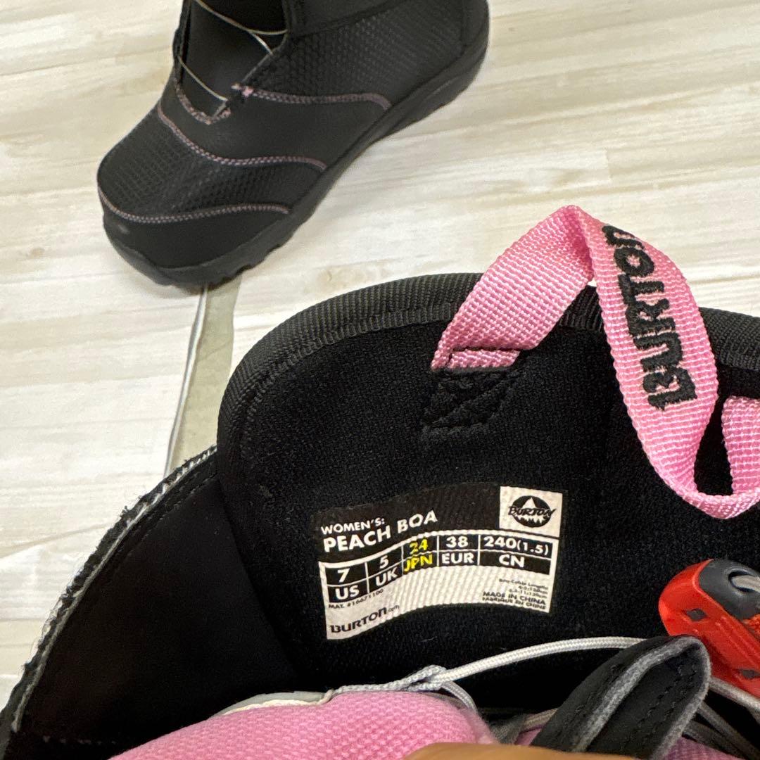 【美品】スノボブーツ　Burton peach BOA 24cm