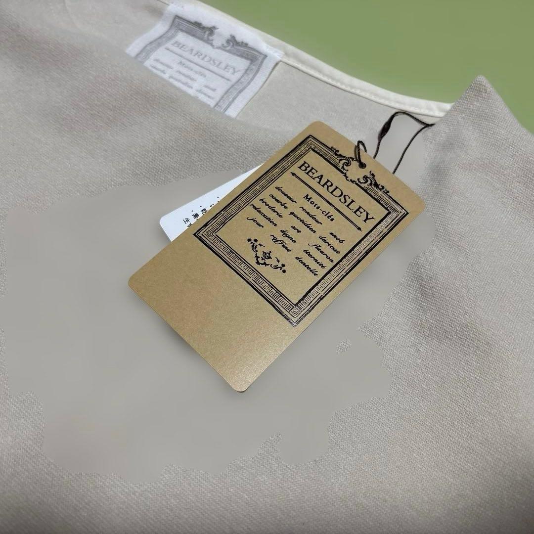 裾レースコットンカットソー