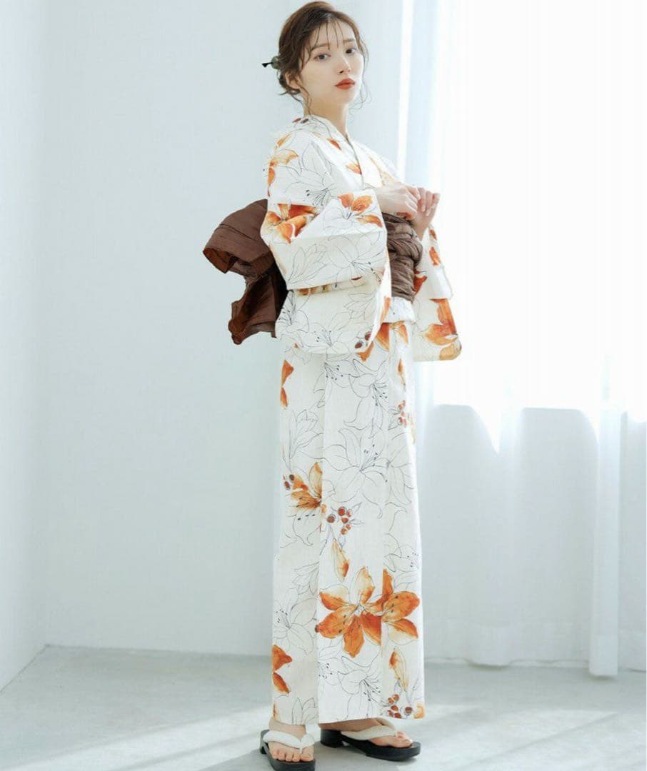Dita ディータ 花柄 浴衣・帯セット