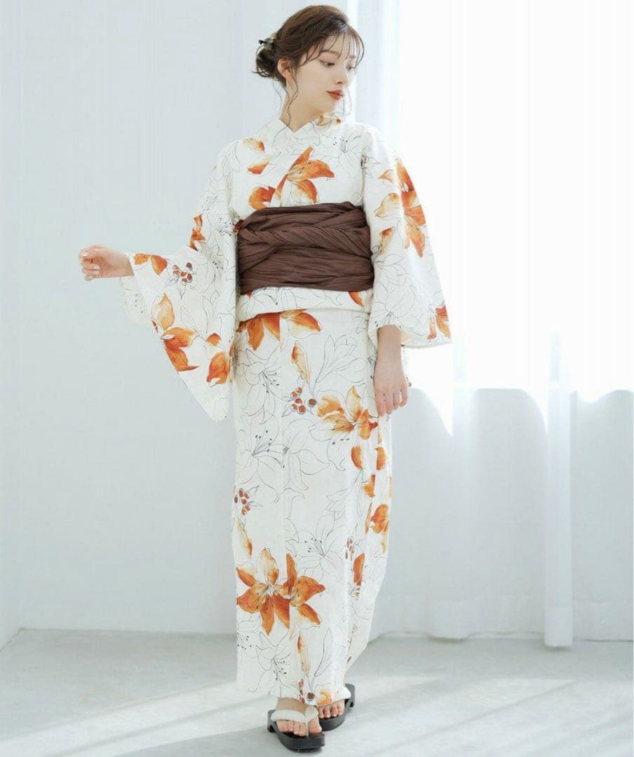 Dita ディータ 花柄 浴衣・帯セット