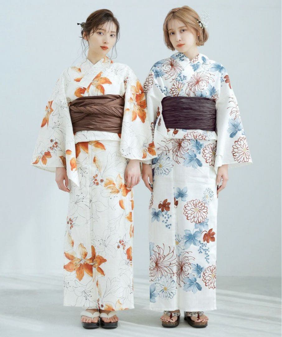 Dita ディータ 花柄 浴衣・帯セット