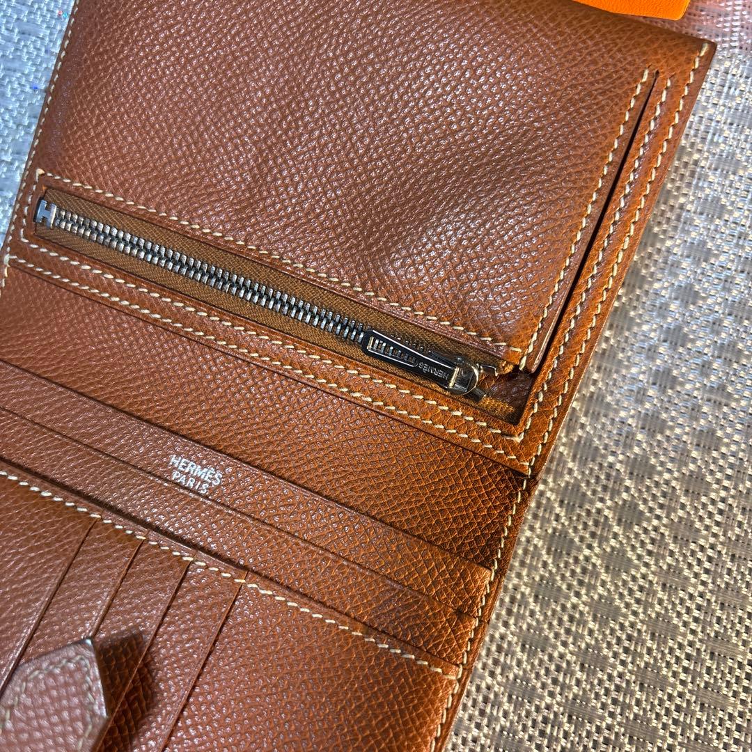 セール★ エルメス　ゴールド　ブラウン　エプソン