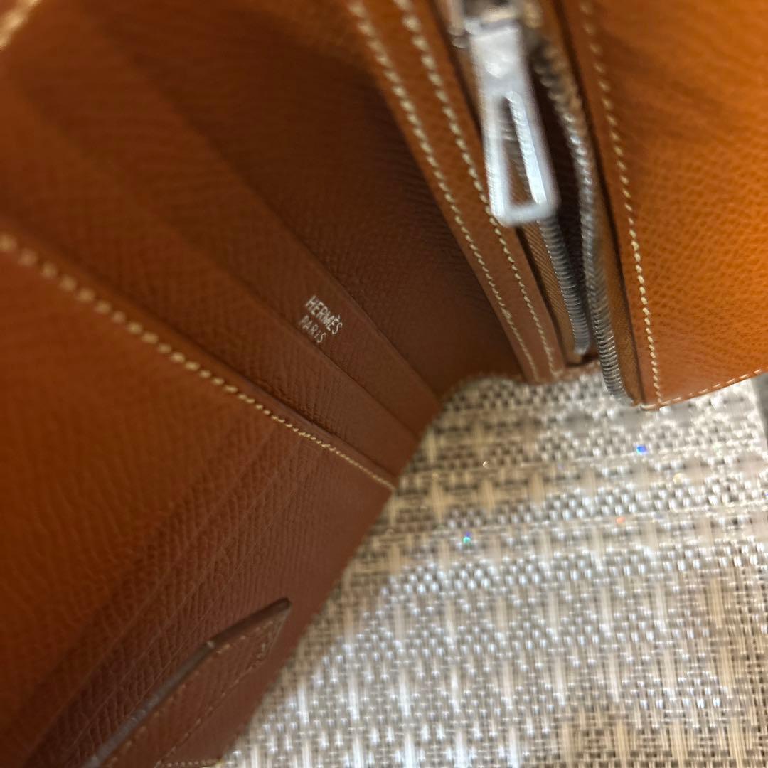 セール★ エルメス　ゴールド　ブラウン　エプソン