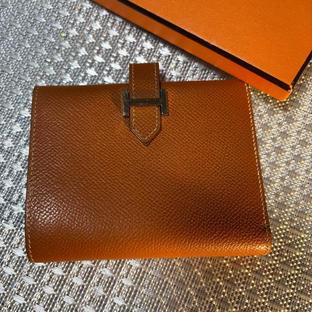 セール★ エルメス　ゴールド　ブラウン　エプソン