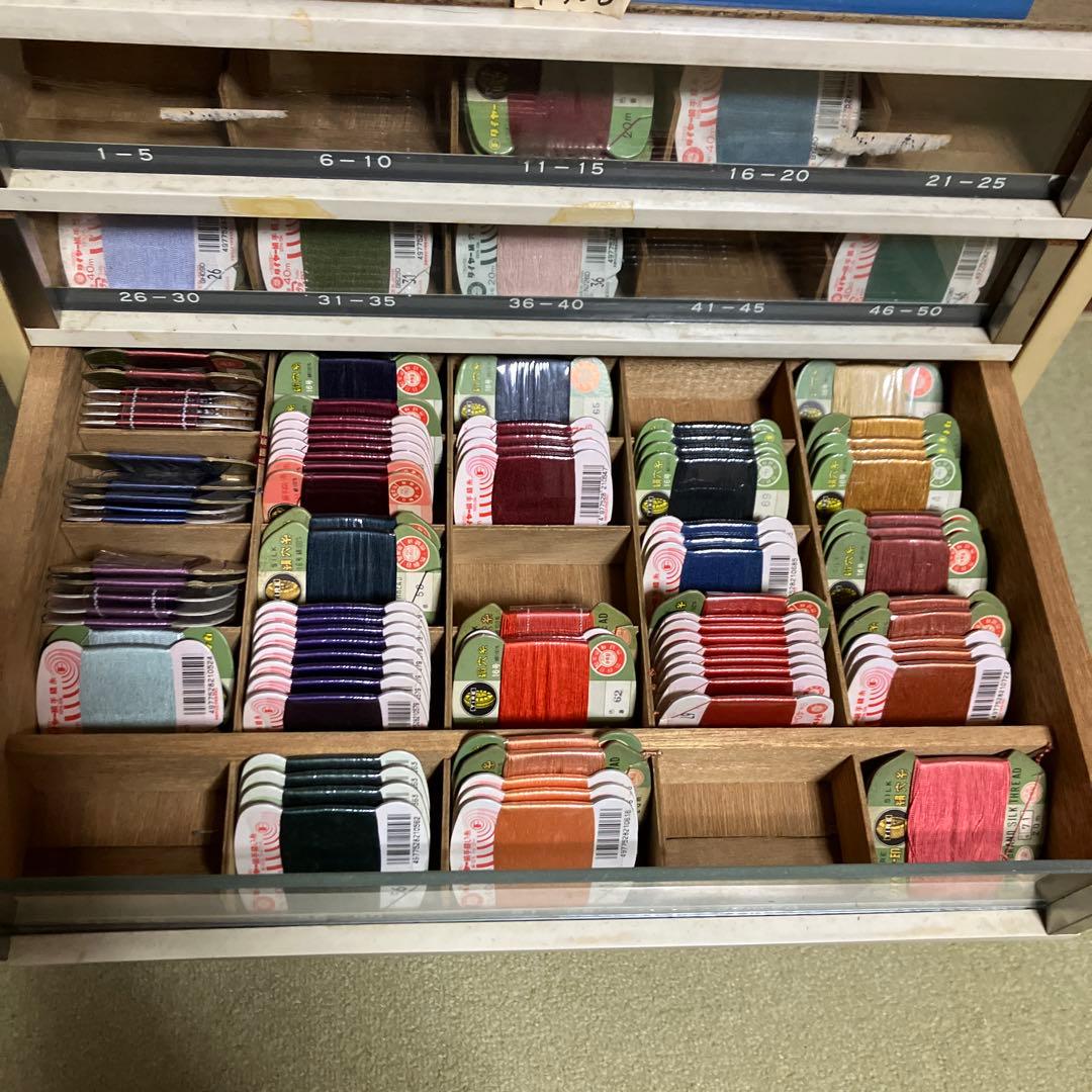 ミシン糸ケース　店頭ディスプレイ什器　昭和レトロ　アンティーク　収納