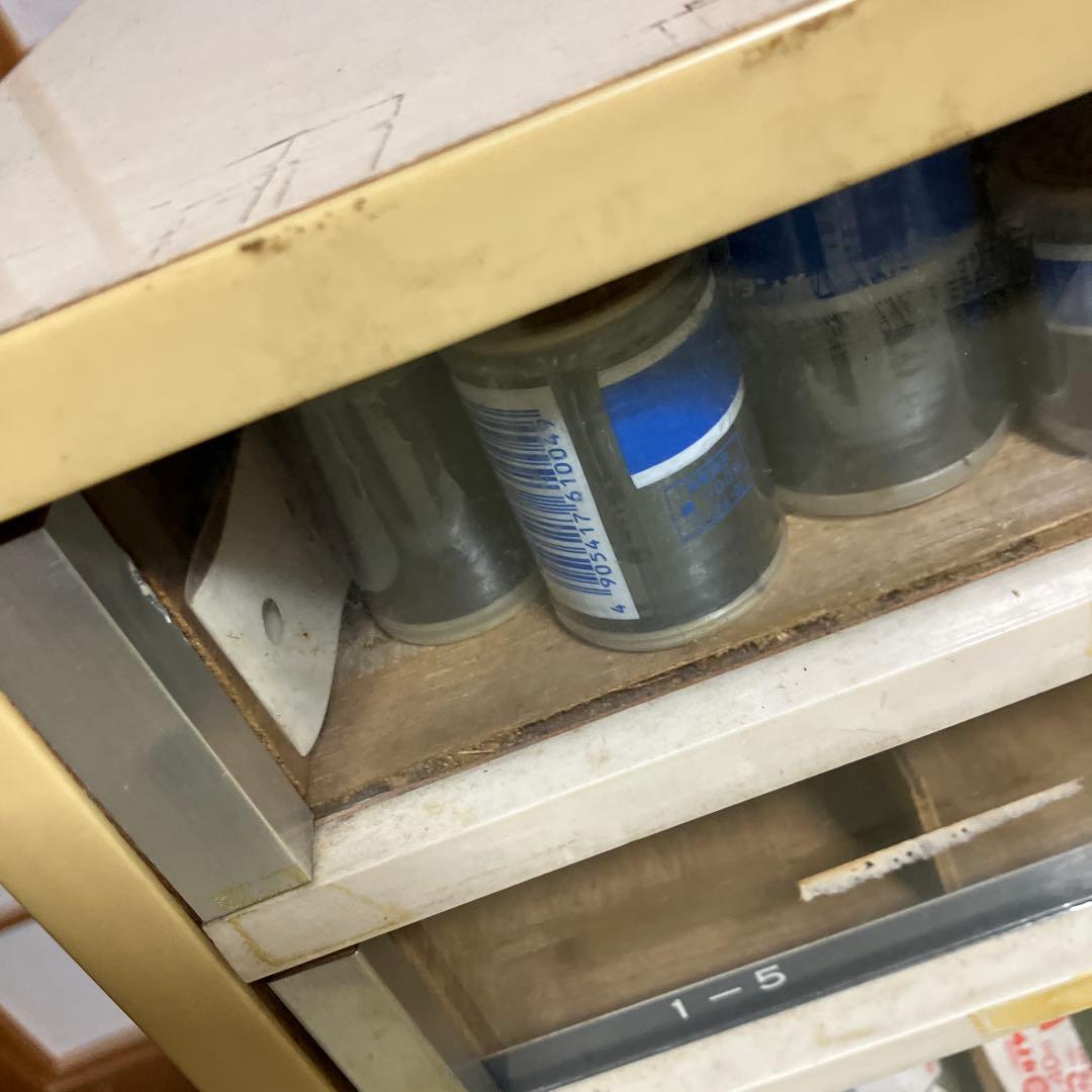 ミシン糸ケース　店頭ディスプレイ什器　昭和レトロ　アンティーク　収納