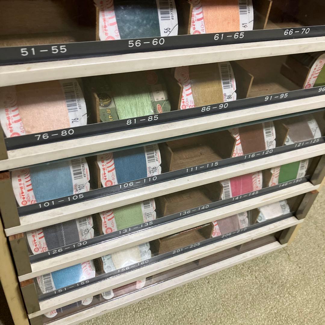 ミシン糸ケース　店頭ディスプレイ什器　昭和レトロ　アンティーク　収納