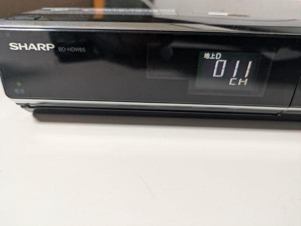 Y ①【中古品】 SHARPシャープ ブルーレイレコーダー BD-HDW65