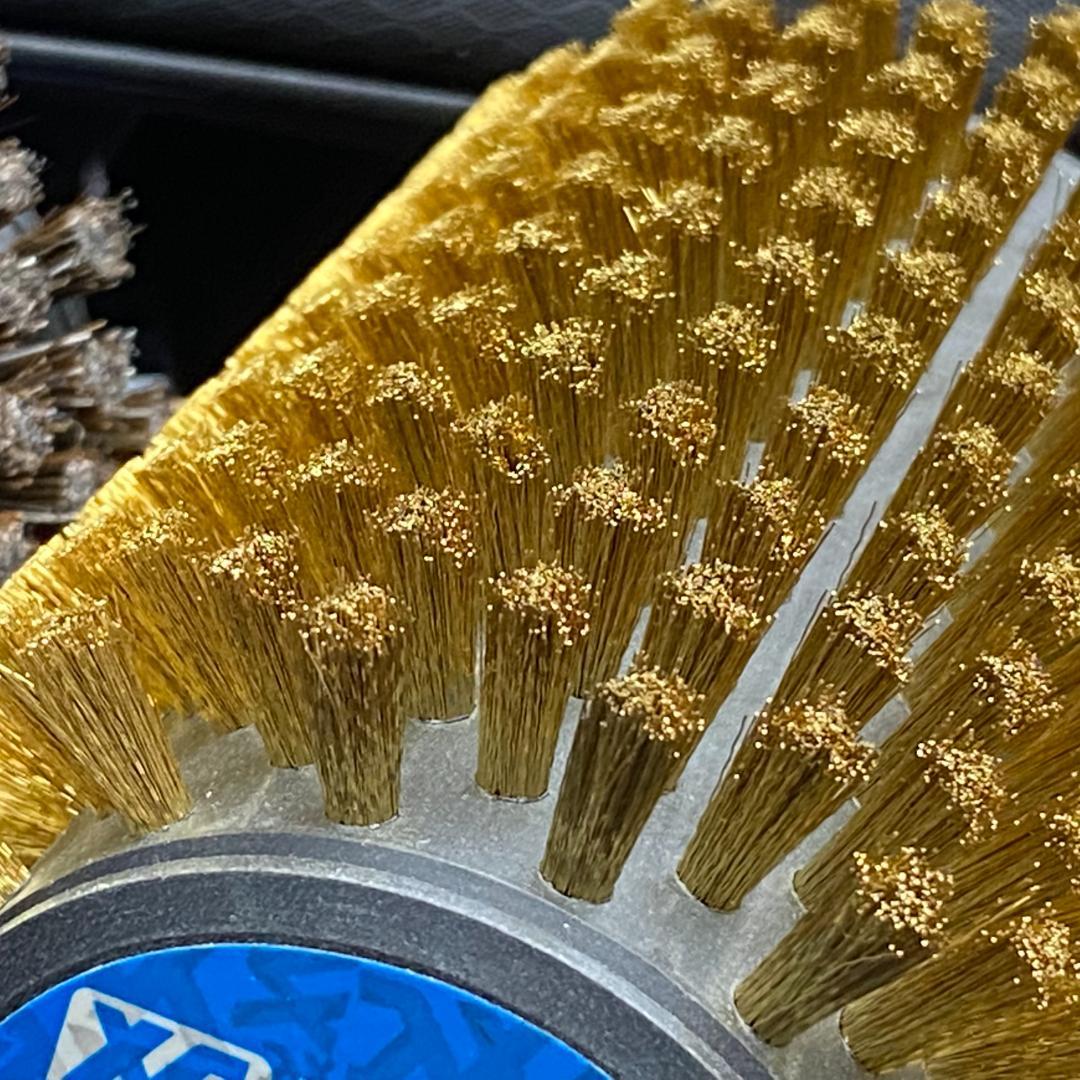 ロトブラシ４点（ブロンズ、馬毛、ナイロン、コルク）＋シャフトハンドルセット