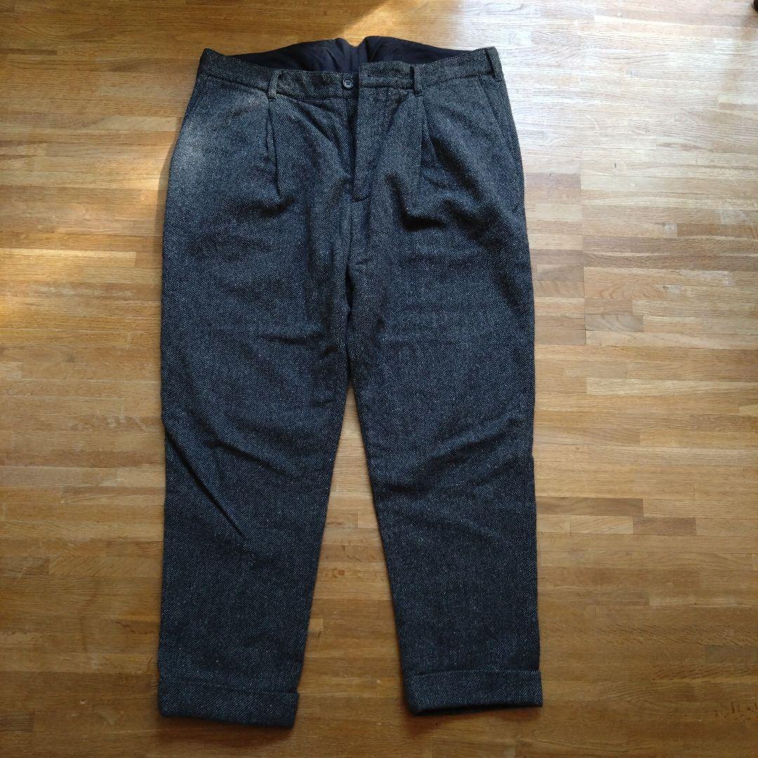 程度良好 エンジニアードガーメンツ ウールパンツ ヘリンボーン w36