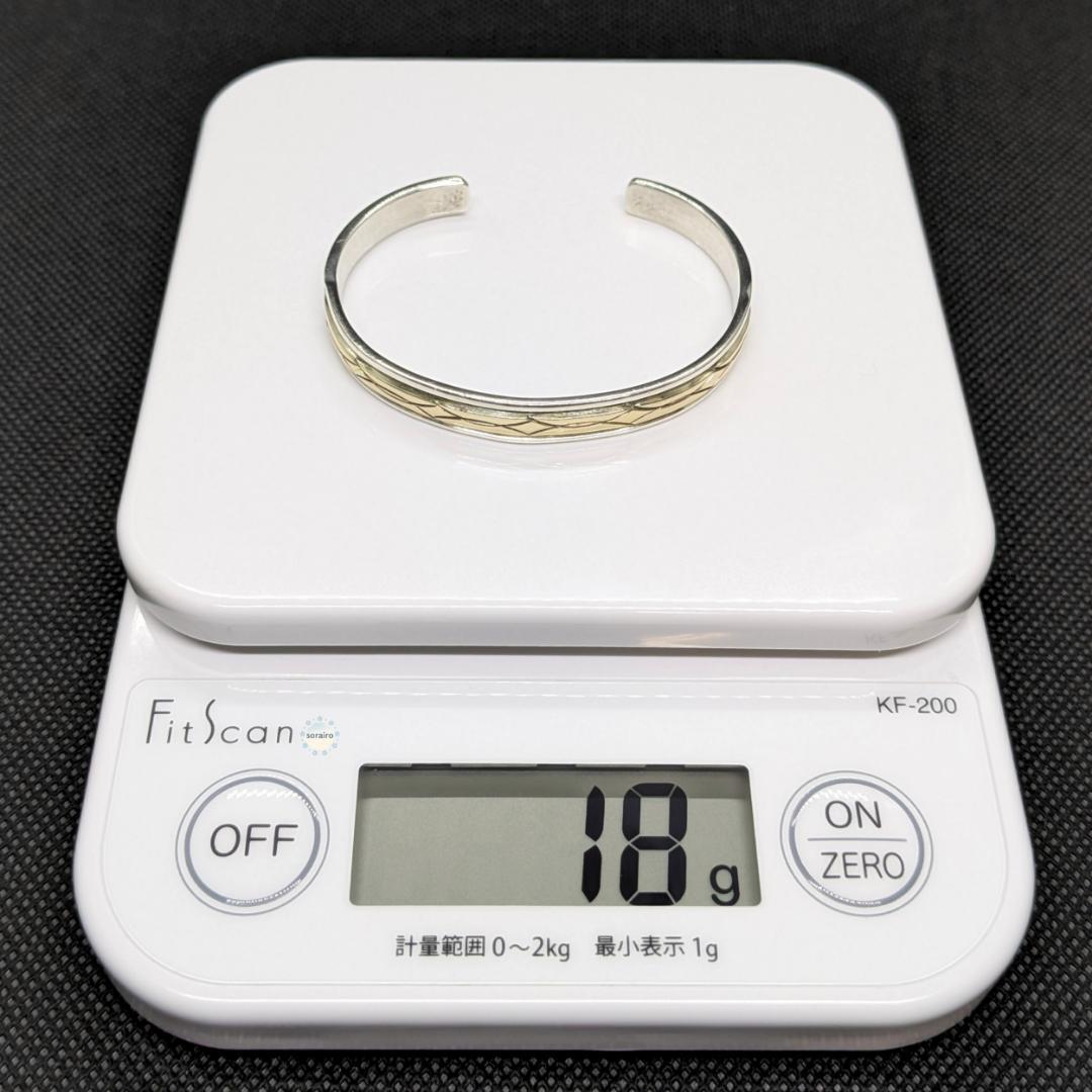 Navajo(ナバホ) Bruce Morgan 14K×SV バングル