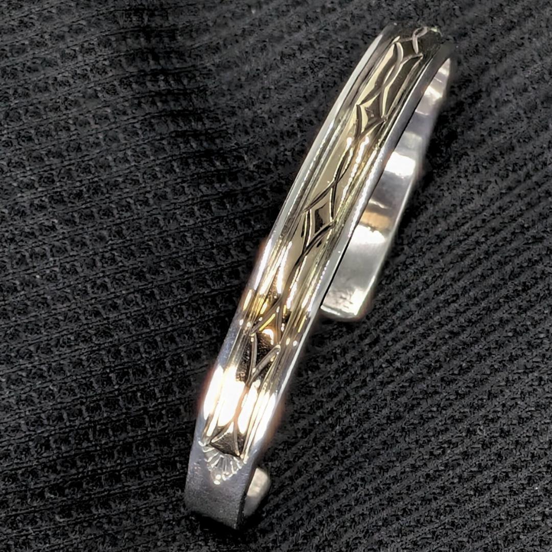 Navajo(ナバホ) Bruce Morgan 14K×SV バングル