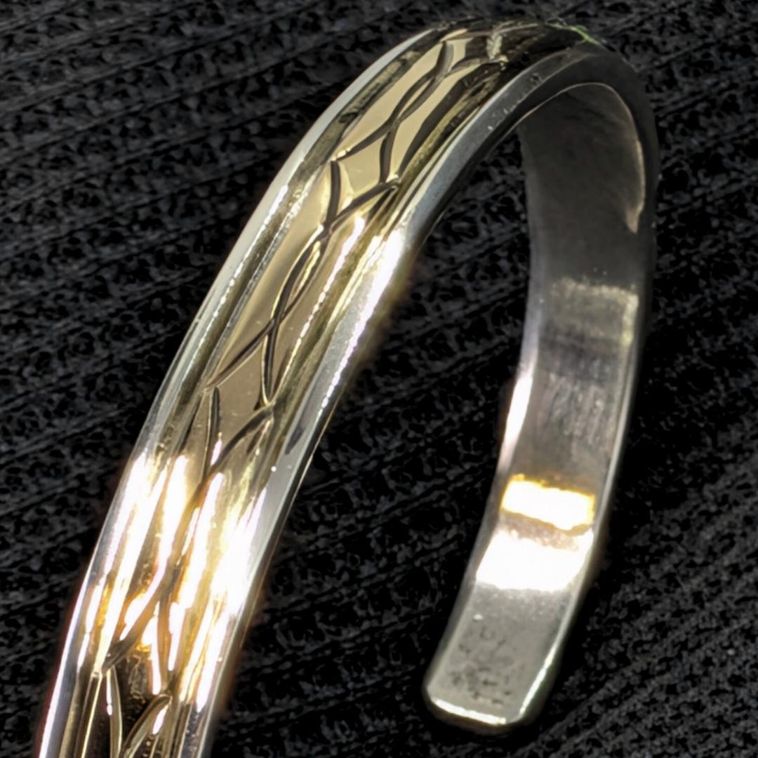 Navajo(ナバホ) Bruce Morgan 14K×SV バングル