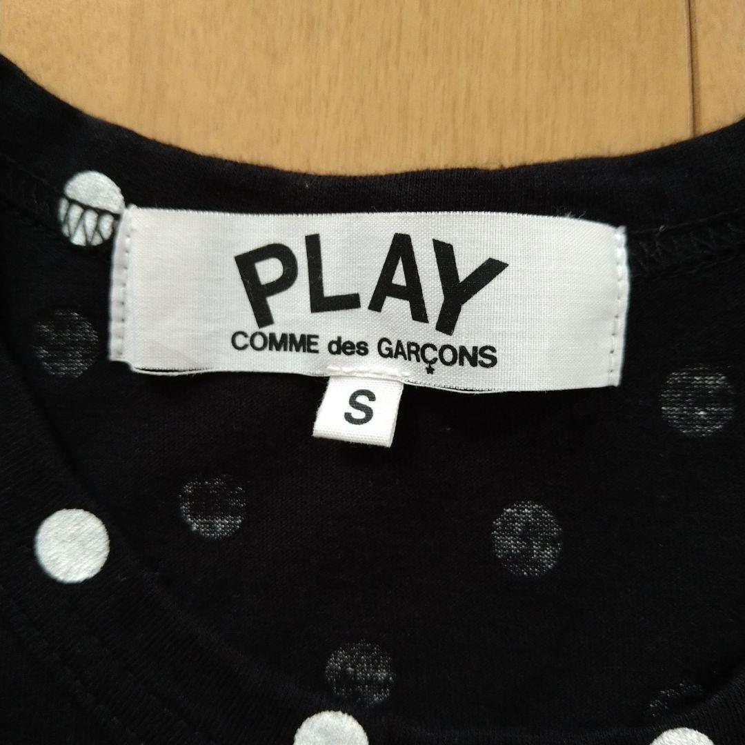 プレイコムデギャルソン　レディース　ドット　水玉　長袖Tシャツ