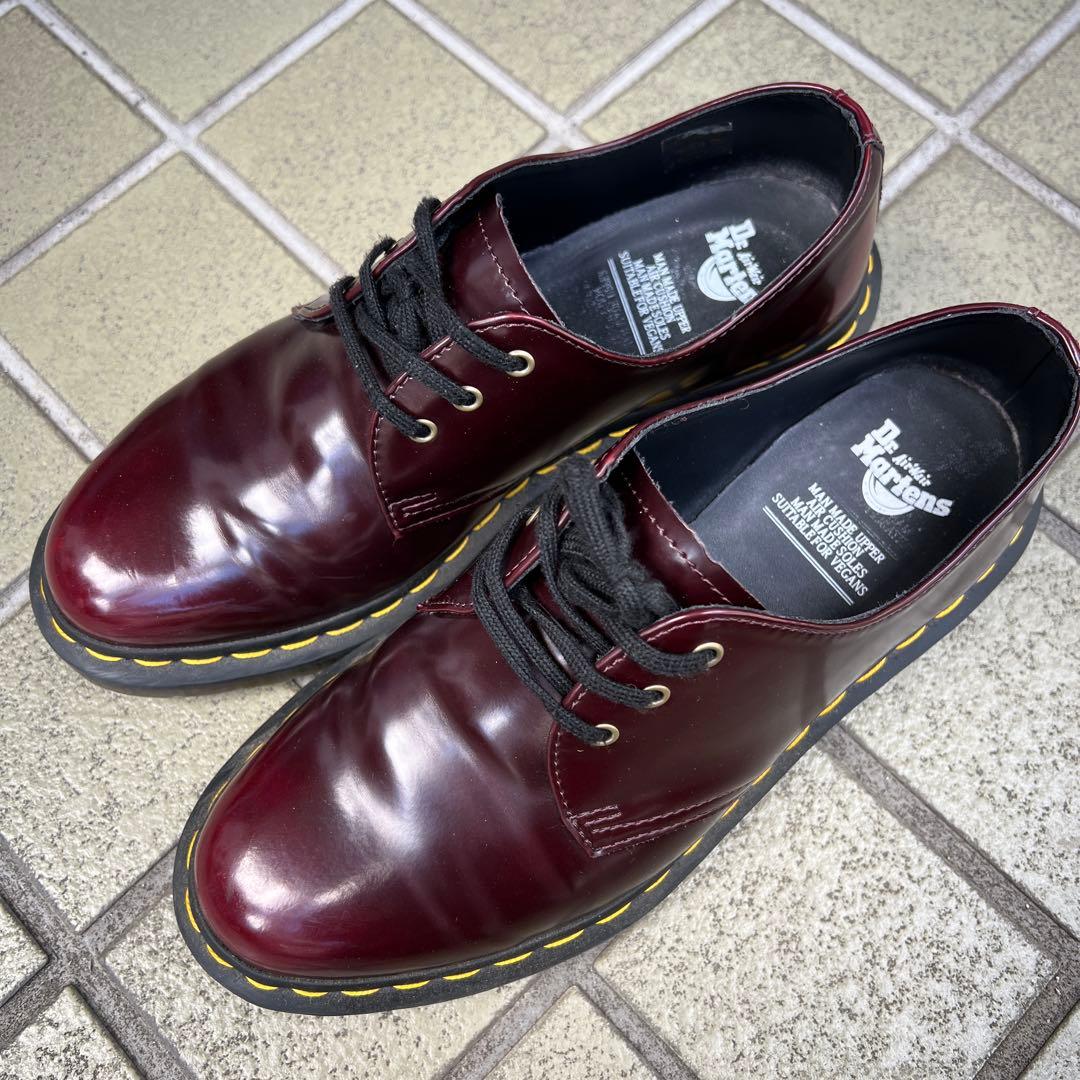 Dr. Martens バーガンディ レザー シューズ