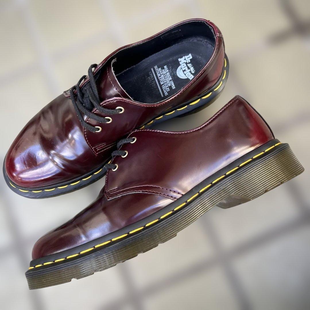 Dr. Martens バーガンディ レザー シューズ