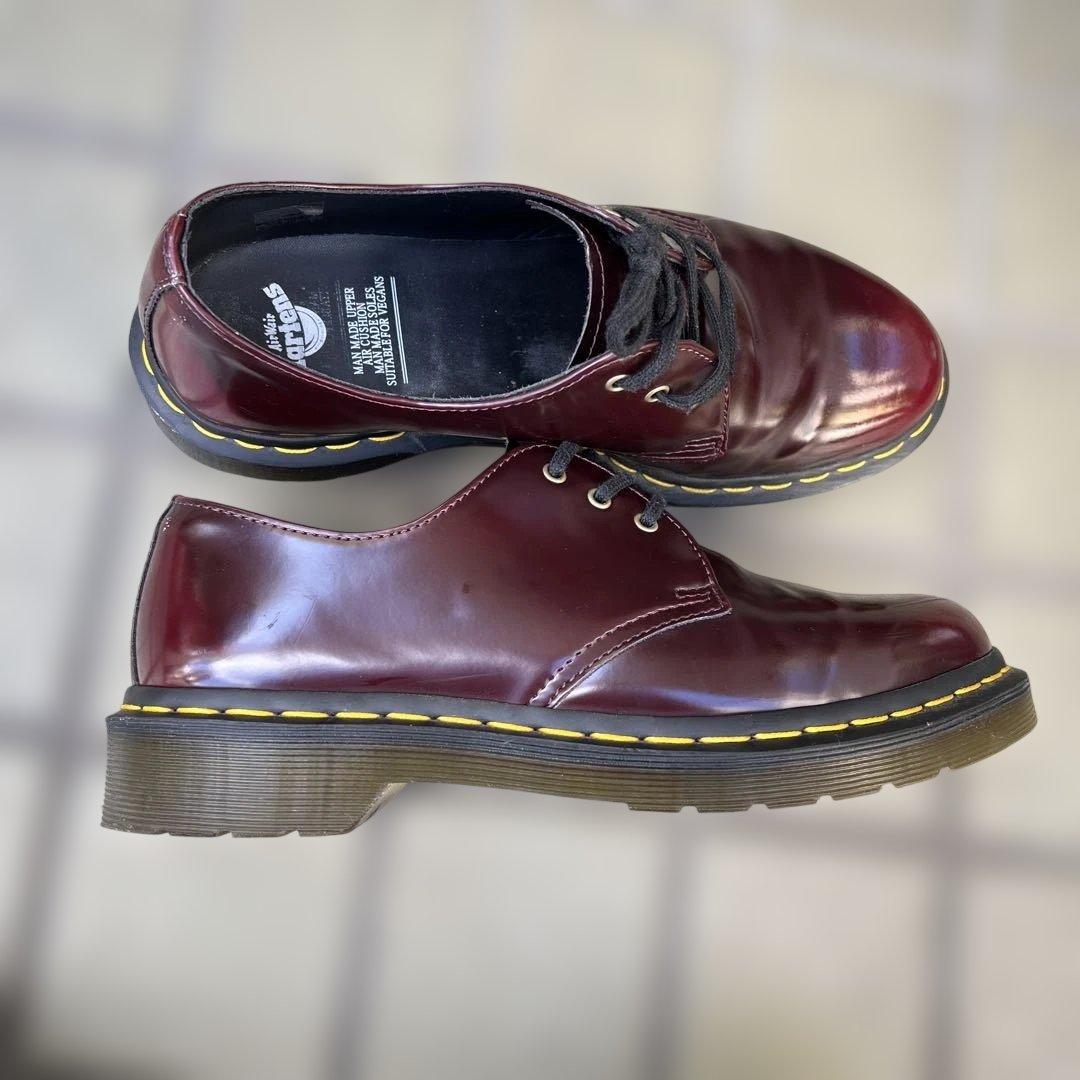 Dr. Martens バーガンディ レザー シューズ
