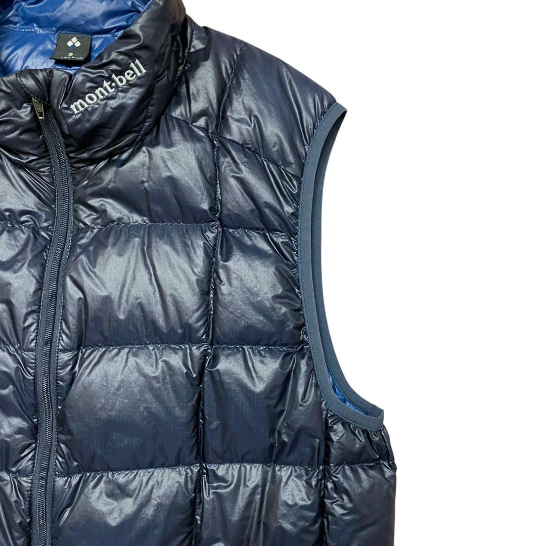 【美品】mont-bell モンベル U.L.ダウンベスト ネイビー 800FP